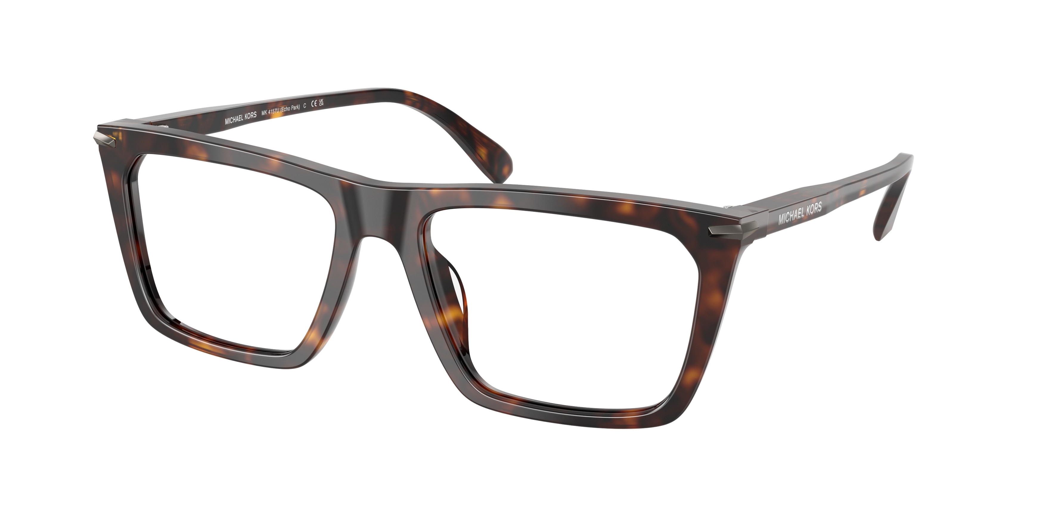 Michael Kors Herren MK4157U Echo Park 3006 Optische Fassungen Acetat SchildkröTe Transparent Quadratisch Normal-image